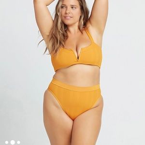 L*Space Pointelle Rib Frenchi Bikini Bottom XL